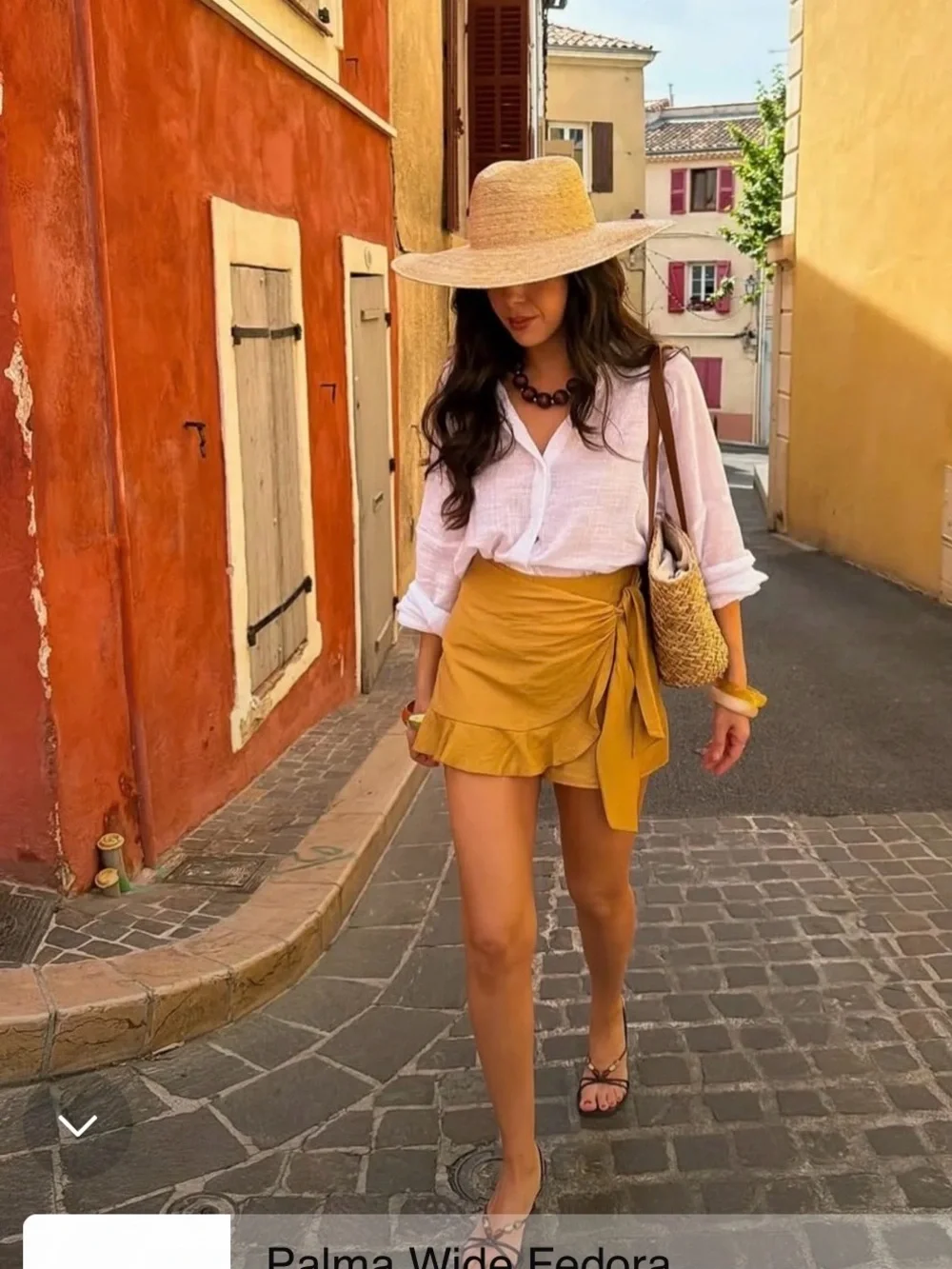 Lack of Color Palma Wide Fedora Hat BNWT Natural Palm Straw Wide Brim Sun Hat - Picture 5 of 7